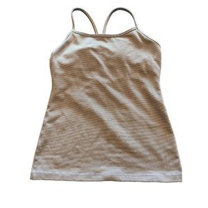 Lululemon Power Y Tank *Luon *Purple Stripe" Size… - image 1